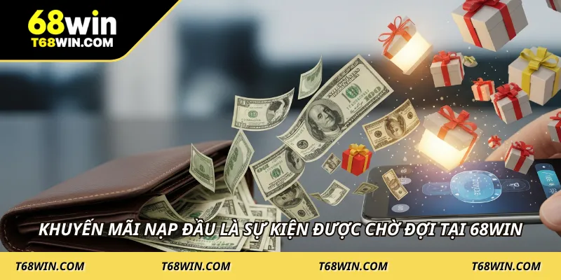 Khuyến mãi nạp đầu là sự kiện được chờ đợi tại 68WIN